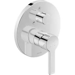 Duravit Fertigmontageset B.2 UP-Wannen-Einhebelmischer, rd, chr, m Umstellventil