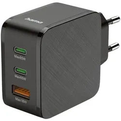 Hama Schnellladegerät 2x USB-C / 1x USB-A QC 65 W