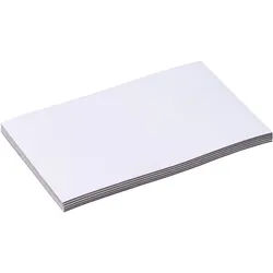 100 Magnetetiketten beschreibbar 50 x 80 mm | weiß, Ferrit|PVC