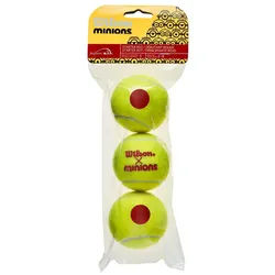Wilson Tennisball Minions Stage 3 3 Ball Tube - Play And Stay Ball orange|rot