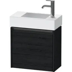 Duravit Ketho.2 Waschtischunterbau wandhängend Eiche Schwarz Matt 484x238x440 mm - K25072L16160000 K25072L16160000