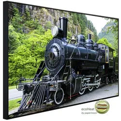 papermoon Infrarotheizung »EcoHeat - Alte Dampflokomotive«, Matt-Effekt - bunt