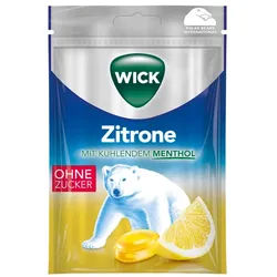 Wick Zitrone & nat.Menthol Bonb.o.Zucker Beutel