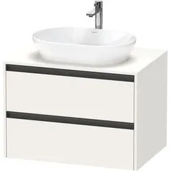 Duravit Ketho.2 Konsolenwaschtischunterbau wandhängend Weiß Supermatt 800x550x568 mm - K248950848400 K24895084840000