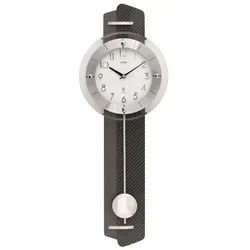 AMS Pendelwanduhr Wanduhr mit Pendel AMS 5264 (Funk-Uhrwerk) schwarz