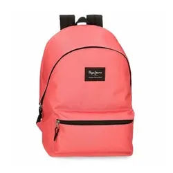 Pepe Jeans Unisex. 63224A4 Aris Colorful Coral Computer Rucksack mit zwei Fächern (OSFA), Lässig, Polyester