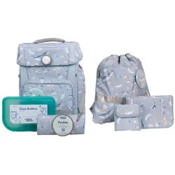School-Mood Champion Maxx Nordic Collection, 7-tlg. Schulranzenset Aqua