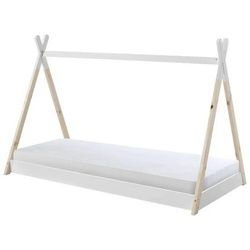 Mid.you Montessori-Bett , Naturfarben, Weiß , Textil , Kiefer , teilmassiv , H1 , 1-Zonen , 90x200 cm , nicht verstellbar , Baby & Kindermöbel, Kinder- & Jugendzimmer, Kinderbetten, Spielbetten
