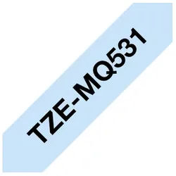 Brother TZEMQ531 Etiketten erstellendes Band Scwarz auf blau TZe