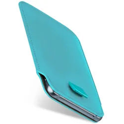moex Pull Case Huawei P40 Pro Plus Einsteckhülle Leder Optik