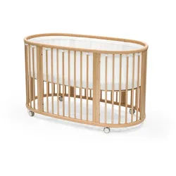 Stokke Nestchen , Weiß , Textil , Füllung: Kaltschaum , 136.4x69.8x38 cm , Textiles Vertrauen - Oeko-Tex® , Schlafen, Babytextil-Kollektionen