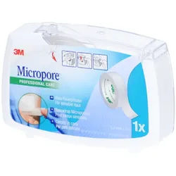 3M Micropore Mikroporöses Pflaster 12,5 mm x 5 m - Weiß