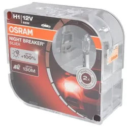 Glühlampe Halogen OSRAM H1 Night Breaker Silver 12V/55W, 2 Stück