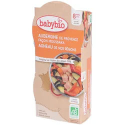 Babybio® Aubergine aus der Provence Façon Moussaka - Lamm aus Frankreich