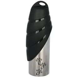 TRIXIE Reisenapf Hunde Trinkflasche Edelstahl, Edelstahl, Hinweis: Wird in verschiedenen Farben geliefert. silberfarben 750 ml