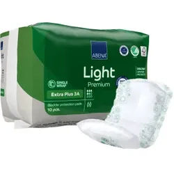 ABENA® Light Premium Inkontinenzeinlagen, Extra Plus 3 A, Weiche Einlagen für optimalen Komfort, 1 Karton = 20 Packungen à 10 Stück