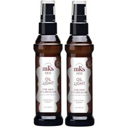 mks eco Marrakesh Oil light mit Arganöl und Hanfsamenöl für Glanz 2x 60 ml