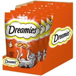 DREAMIES 6x60g - eine Delikatesse für eine Katze mit einem leckeren Huhn