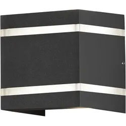 Konstsmide Wandleuchte Cremona, anthrazit, HighPowerLED 2x3W (7870-370)