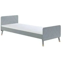 Mid.you Bett , Grau , Holzwerkstoff , 90x200 cm , Schlafzimmer, Komplette Schlafzimmer und Serien, Schlafzimmerserien