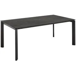 Celina Home Esstisch , Schwarz , Metall, Holzwerkstoff , rechteckig , eckig , 95x76x160-260 cm , ausziehbar, in verschiedenen Größen erhältlich, in verschiedenen Holzdekoren erhältlich , Esszimmer, Esstische, Esstische ausziehbar