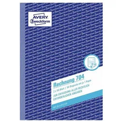 Avery Zweckform Formularbuch »Rechnung« A5, 2-fach, mit Blaupapier weiß, 14.8x21 cm