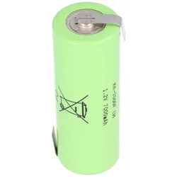 Furukawa KR-7000F Cadnica F Size Einzelzelle mit Lötfahne Z-Form, 90,9x32,5x32,5mm