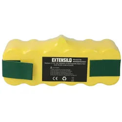 Extensilo Akku passend für iRobot Roomba 886, R3500, 880, 966, 882, 876, 900, Staubsauger-Akku Akku NiMH 3300 mAh (14,4 V, 1 St), Leistungsfähiger Austausch-Akku für Ihren Saugroboter schwarz