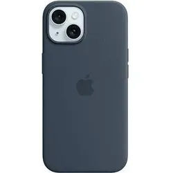 Apple Silikon Case mit MagSafe für Apple iPhone 15 Plus, sturmblau