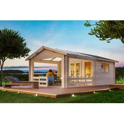 Skan Holz 45 mm Gartenhaus Holmestrand/Terrassenhaus 45