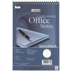 LANDRE Stenoblock blau|grau 21.0 cm x 29.7 cm Office