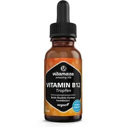 VITAMIN B12 100 μg hochdosiert vegan Tropfen 50 ml
