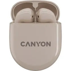 CANYON In-Ear Kopfhörer TWS-6, Beige Bluetooth 5.3, Berührungssteuerung
