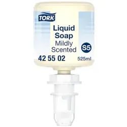 Tork mild duftende Hand Mini Flüssigseife, S5 System, pH-hautneutrale Handseife für ein sanftes Händewaschen mit frischem Duft, 525 ml - Flasche