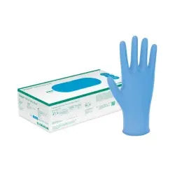 B. Braun Vasco® Nitril sky-blue Einmalhandschuhe, unsteril, Untersuchungs- und Schutzhandschuhe für die tägliche Anwendung, 1 Karton = 10 Packungen à 150 Stück, Größe S