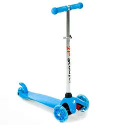 Dreirädriger LED-Roller – blau