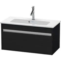 Duravit Ketho Waschtischunterbau wandhängend Eiche Schwarz Matt 800x385x410 mm - KT642301616 KT642301616