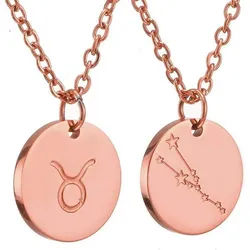 LuxusKollektion Kette mit Anhänger Sternzeichen Kette Gold Stier Horoskop Damen Mutter Tochter Freunde