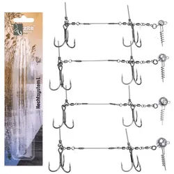Zite Drillingshaken Hechtsysteme L Big Bait Fertigmontagen Raubfisch Gummifische Hecht