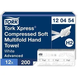 Tork Papierhandtücher »H2 Advanced« 2-lagig weiß 12x 200 Tücher weiß, 21.2 cm
