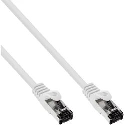 INLINE Patchkabel, S/FTP (PiMf), Cat,8,1, 2000MHz, halogenfrei, weiß, 0,5m