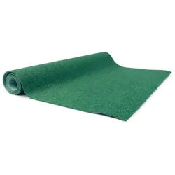 Karat Rasenteppich wetterfest, Kunstrasen Teppich für Balkon & Terrasse, Outdoor Teppichboden, Auslegware in 6 verschiedenen Farben & Größen grün 100 cm x 100 cm