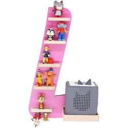 Mid.you Kinderregal , Pink , Holzwerkstoff , 6 Fächer , 32x47x19 cm , erweiterbar, Toniebox und tonies®-Figuren kompatibel , Babymöbel & Kindermöbel, Babyzimmer, Babyregale & Kinderregale