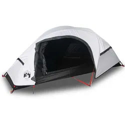 vidaXL Kuppelzelt Kuppel-Campingzelt 1 Person Weiß Verdunkelt Wasserdicht, Personen: 1 (1 tlg)