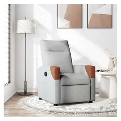vidaXL Relaxsessel, Relaxsessel Wolkengrau Stoff