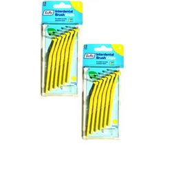 TePe Interdentalbürsten 2x TePe Angle Interdentalbürsten in gelb 0,7mm 2x 6 Stück