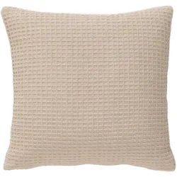 benuta Pure Kissenbezug Amalia Ivory 45x45 cm , Creme , Textil , Quadratisch , 45x45 cm , Heimtextilien, Bettwäsche & Leintücher, Bettwäsche