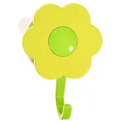 Kochblume Dekohaken Blumenhaken L, mit Saugnapf gelb Ø 7 cm