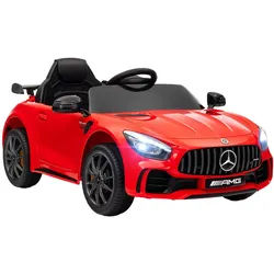 Aiyaplay Elektro-Kinderauto, Mercedes, 3-5 km/h, Fernbedienung, Licht & Musik, Rot , Metall, Kunststoff , 67x46x108 cm , Freizeit & Co, Gartenspielzeug, Kinder-Elektrofahrzeuge