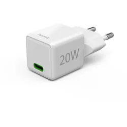 Hama Super-Mini USB-C Schnellladegerät 20 W Weiß - iPhone PD